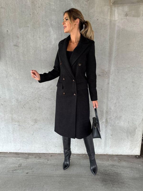 Affluent Business Casual Overcoat for Women