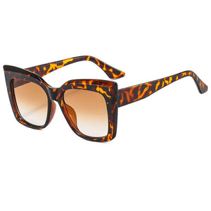 Affluent - Rectangle Big Frame 'Cat Eye' Sunglasses