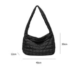 Affluent Lattice Pattern Shoulder Bag