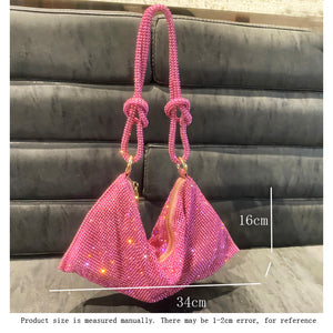 Affluent Rhinestones Clutch Bag