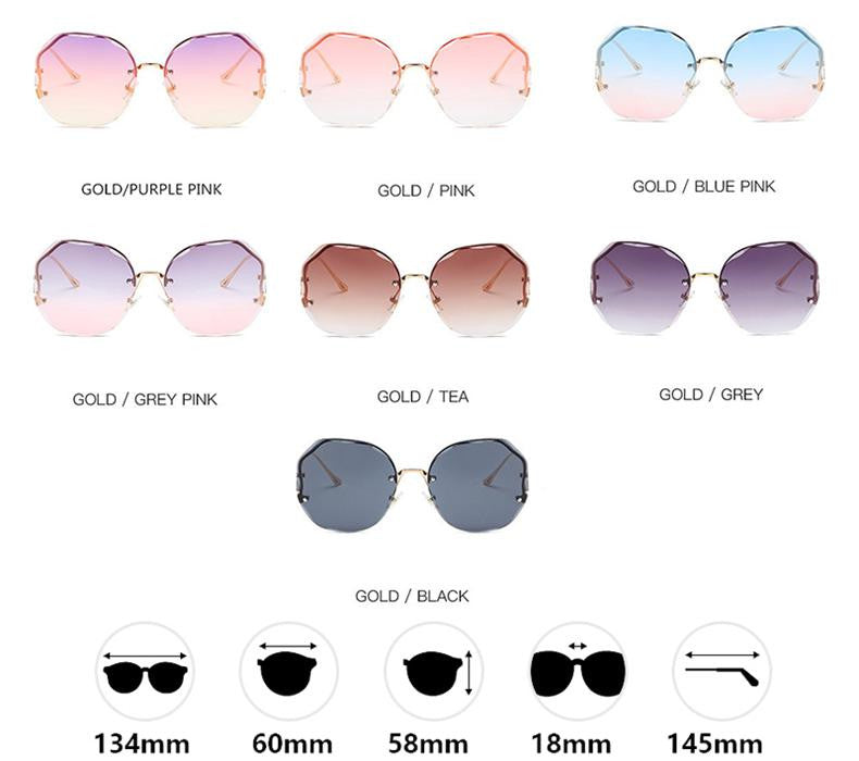 Affluent Trimmed Lens Sunglasses