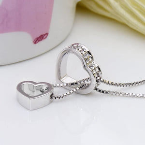 Affluent Hearts - 18K White Gold Plated