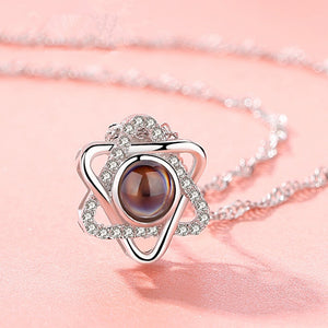 Say "I Love You" in 100 languages - Projection Necklace