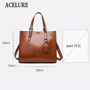 Affluent Store Leather Handbag - Large Size, Trunk Tote