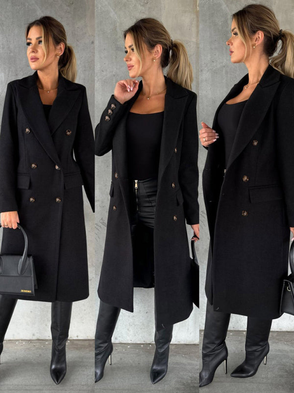 Affluent Business Casual Overcoat for Women