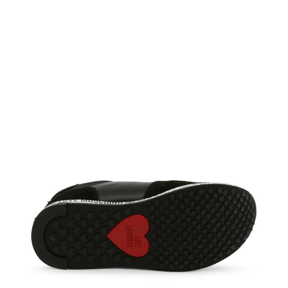 LOVE MOSCHINO Black Heart Sneakers