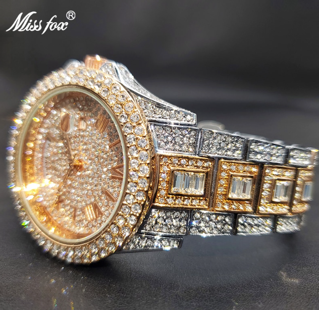 Affluent Masculino Diamond Quartz Watches