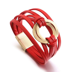 Affluent Store Bohemian Leather Bracelet