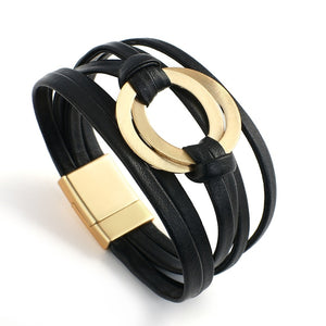 Affluent Store Bohemian Leather Bracelet