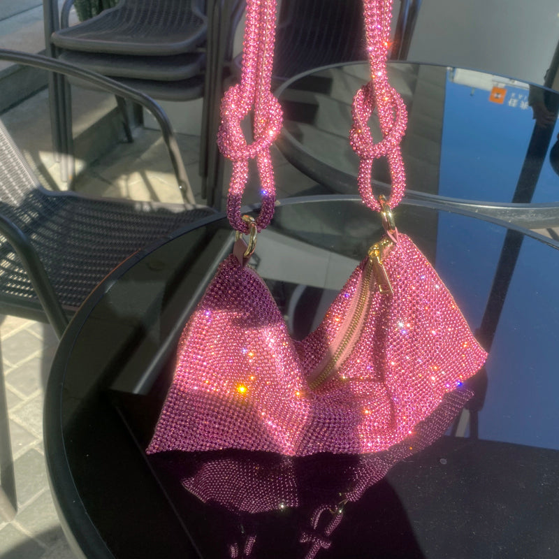 Affluent Rhinestones Clutch Bag
