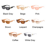 Affluent Rectangle Retro Sunglasses