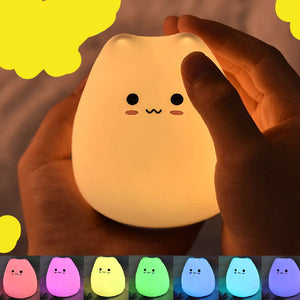 Affluent Cute Kitten Silicone LED Lamp