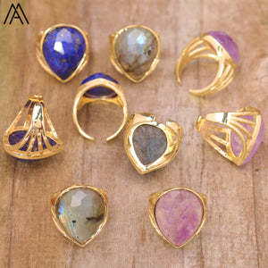 Affluent Teardrop Stone Ring