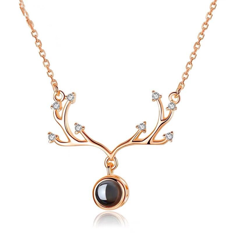 Say "I Love You" in 100 languages - Projection Necklace