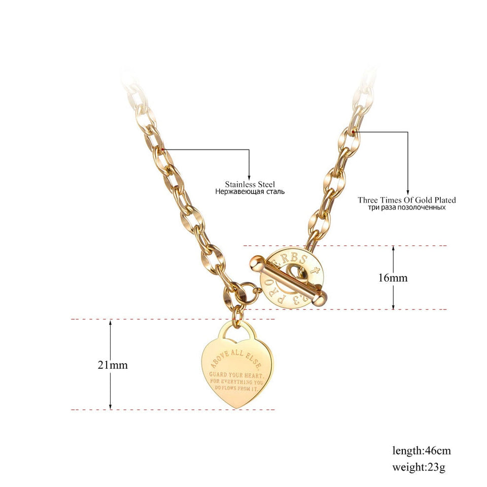 Affluent Necklace - Bible Proverbs 4:23