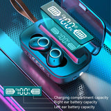 Affluent Bluetooth Earphones with Flashlight Clock Display