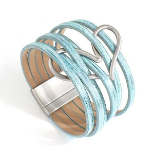 LOVE LOVE LOVE Leather Bracelets - Various colors available