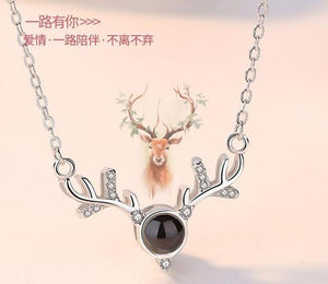 Say "I Love You" in 100 languages - Projection Necklace