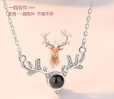 Say "I Love You" in 100 languages - Projection Necklace
