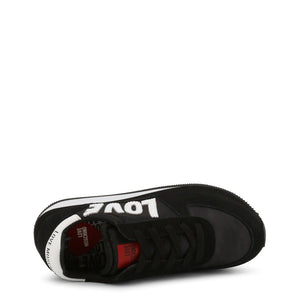 LOVE MOSCHINO Black Suede Sneakers