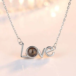 Say "I Love You" in 100 languages - Projection Necklace