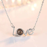 Say "I Love You" in 100 languages - Projection Necklace