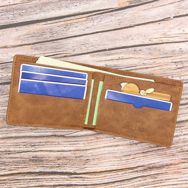 Affluent Men's Wallets With Coin Bag